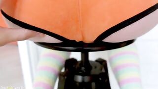 Cute step sister Lana fucks in her ass with her step brother