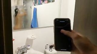 Public challenge to not squirt with Martina Smith using Lush vibrator