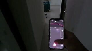 Public challenge to not squirt with Martina Smith using Lush vibrator