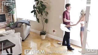 Cute step sister Hime Marie caught for sex in a secret act
