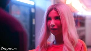 Naughty pretty Kenzie cheats on her boyfriend in public place