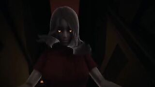 The girl with a habit of scaring people has sex in cowgirl pose