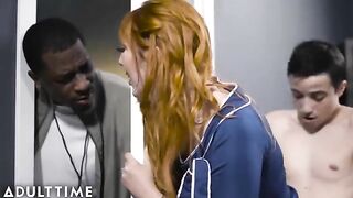 Lauren Phillips nearly gets caught by her husband in a steamy scene